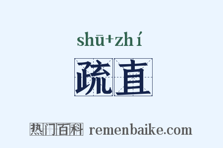 疏直是什么意思的图片